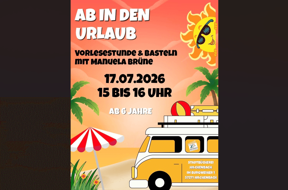 Galeriebild für Ab in den Urlaub - Vorlesestunde mit Basteln