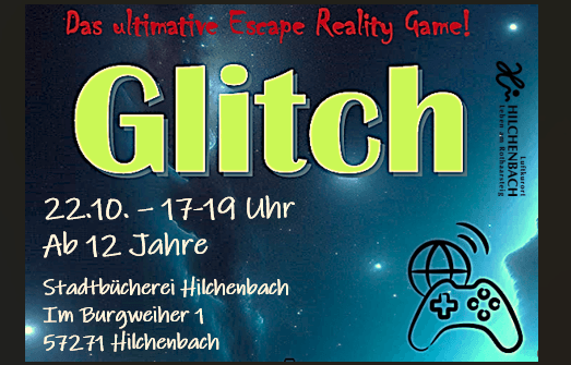 Titelbild für "Glitch! Gefangen im Spieleuniversum"