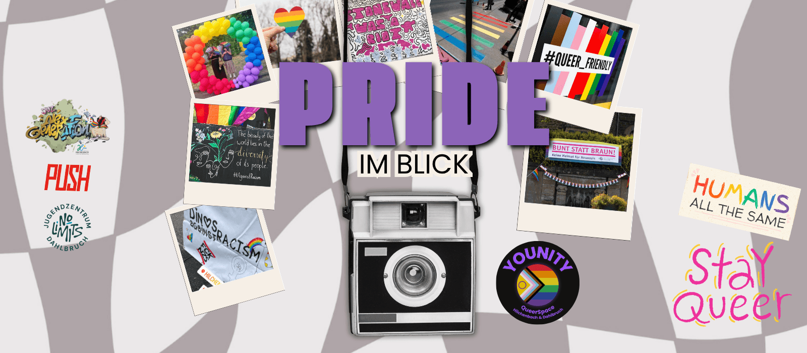 Titelbild für QueerSpace - Foto-Safari: Pride im Blick! 📸