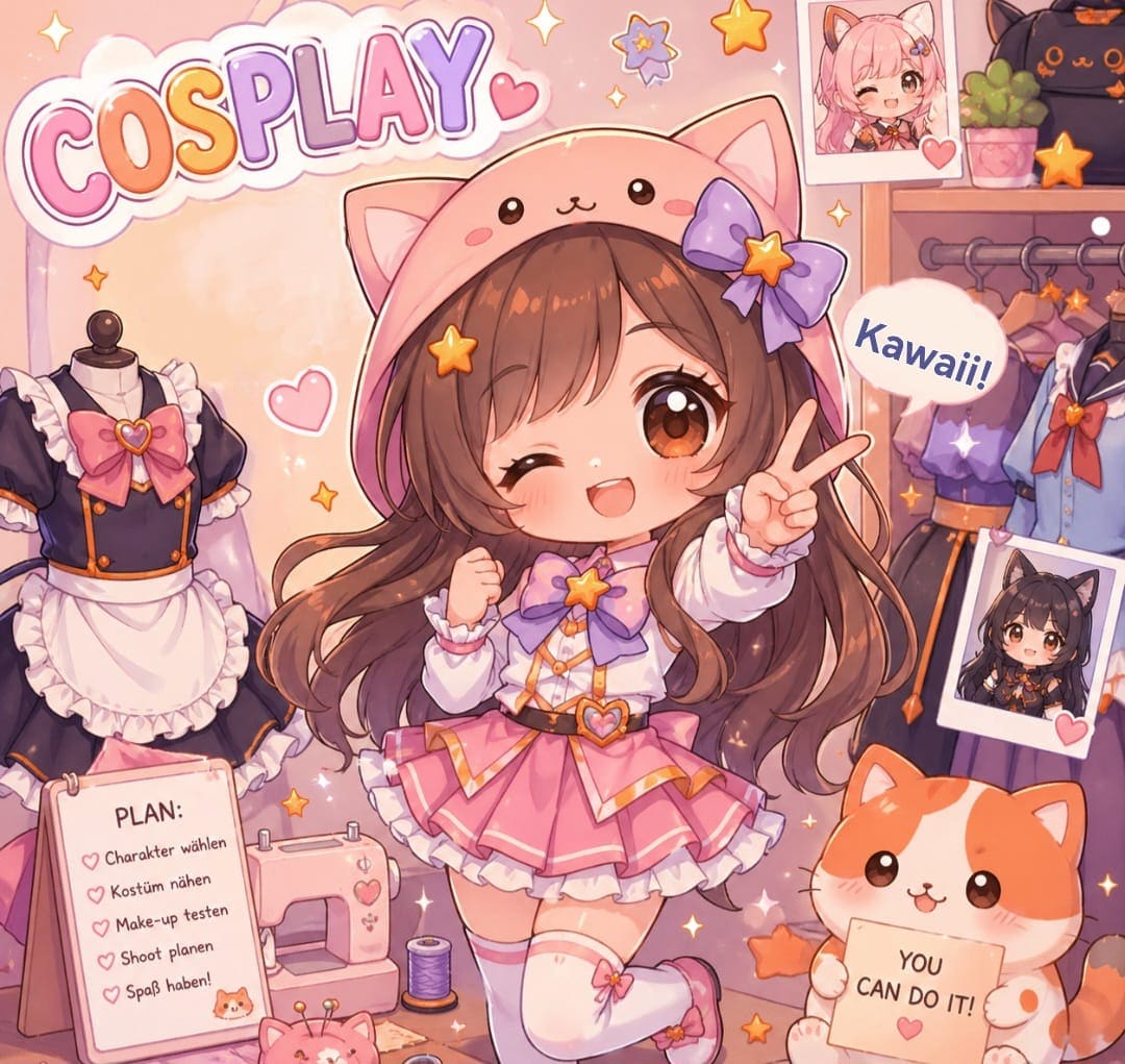 Galeriebild für Workshop 09. und 10. Juli "LET’S COSPLAY – Werde dein eigener Charakter!"🎭✨ 