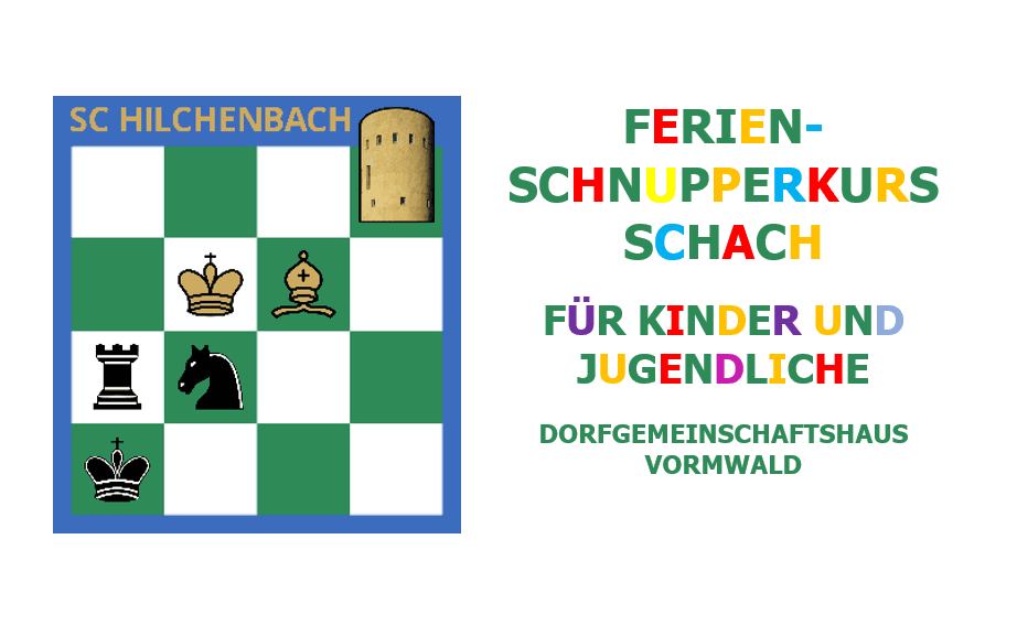 Titelbild für Ferien-Schnupperkurs Schach für Kinder und Jugendliche