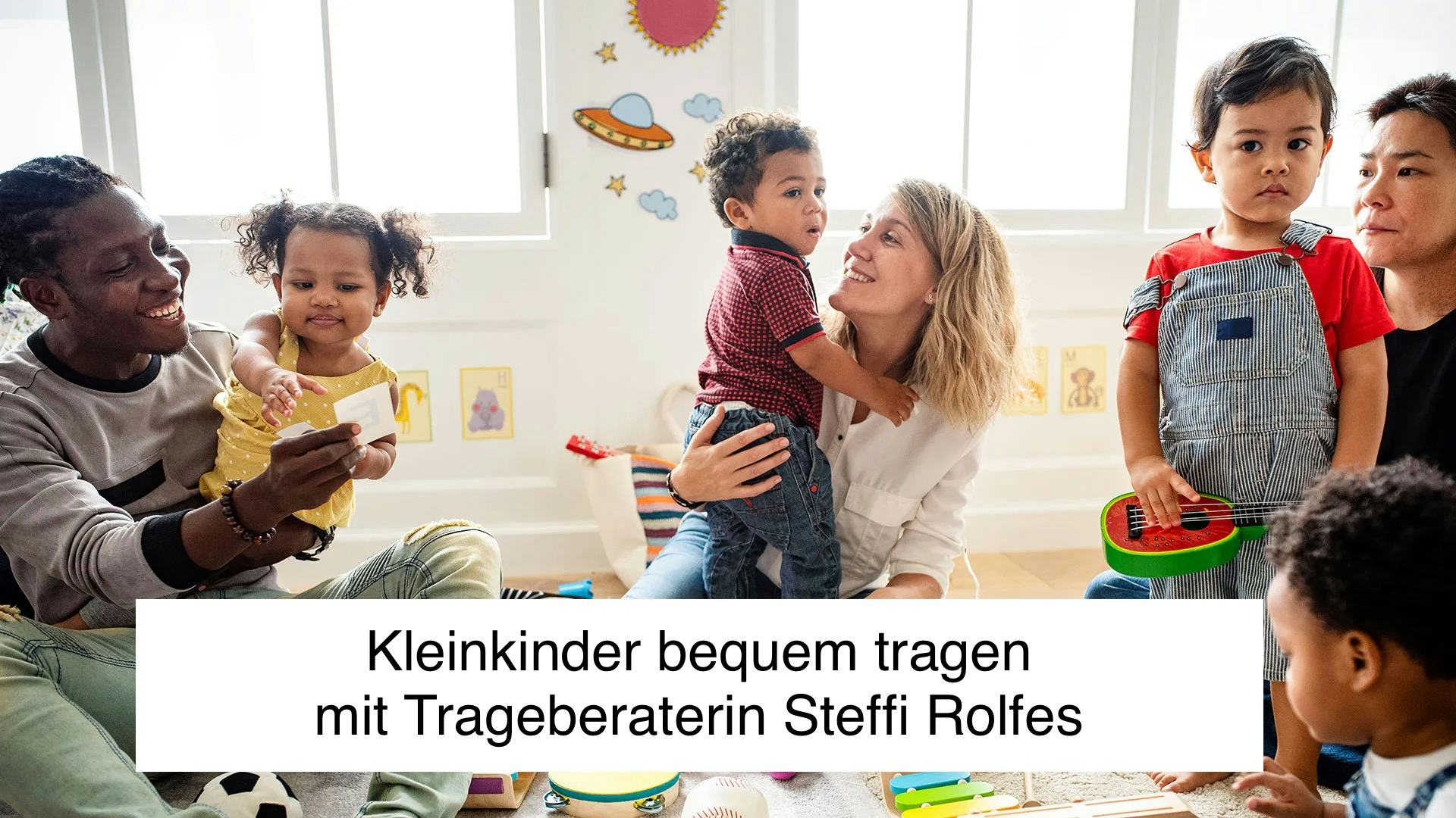 Titelbild für Elterncafé - Kleinkinder bequem tragen mit Trageberaterin Steffi Rolfes